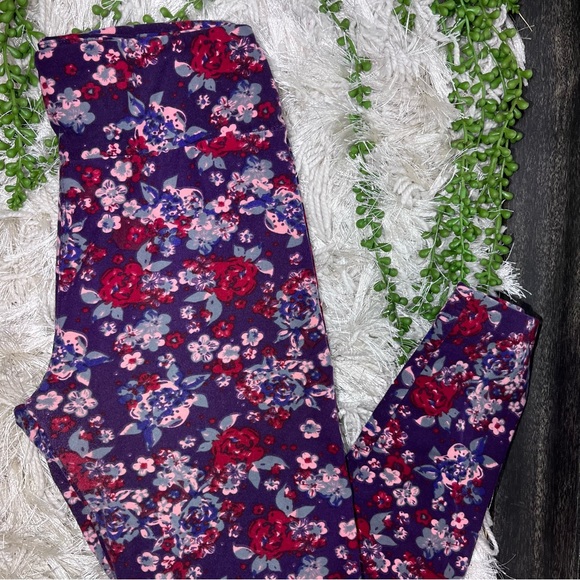 🌼3/$30🌼Lularoe Floral Printed One Size Leggings - Picture 3 of 14